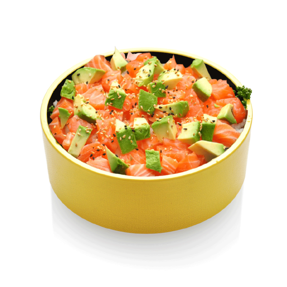C10.Tartare saumon avocat sur riz